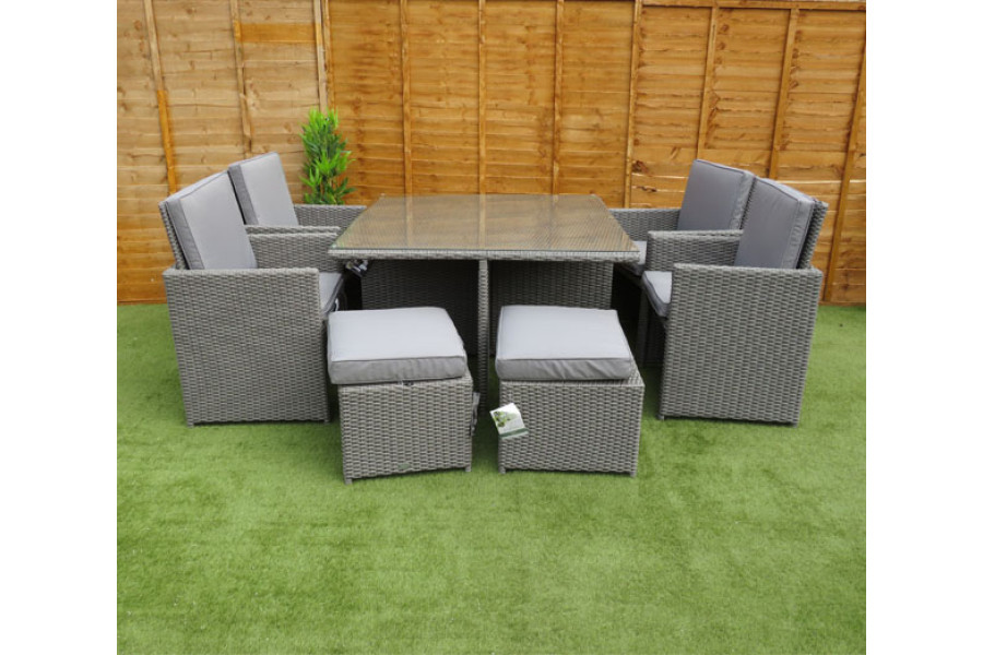 Rattan deluxe cube garden furniture sale
